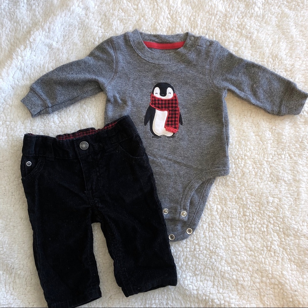 3 Months Penguin Outfit